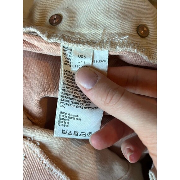 BDG Urban Outfitters Kirsten Denim Bib Overalls Womens Light Wash Distressed Rip - Picture 7 of 8